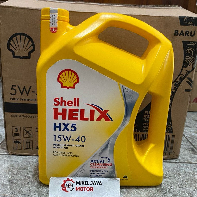 OLI SHELL HELIX HX5 4 LITER SAE 15W-40 ORIGINAL