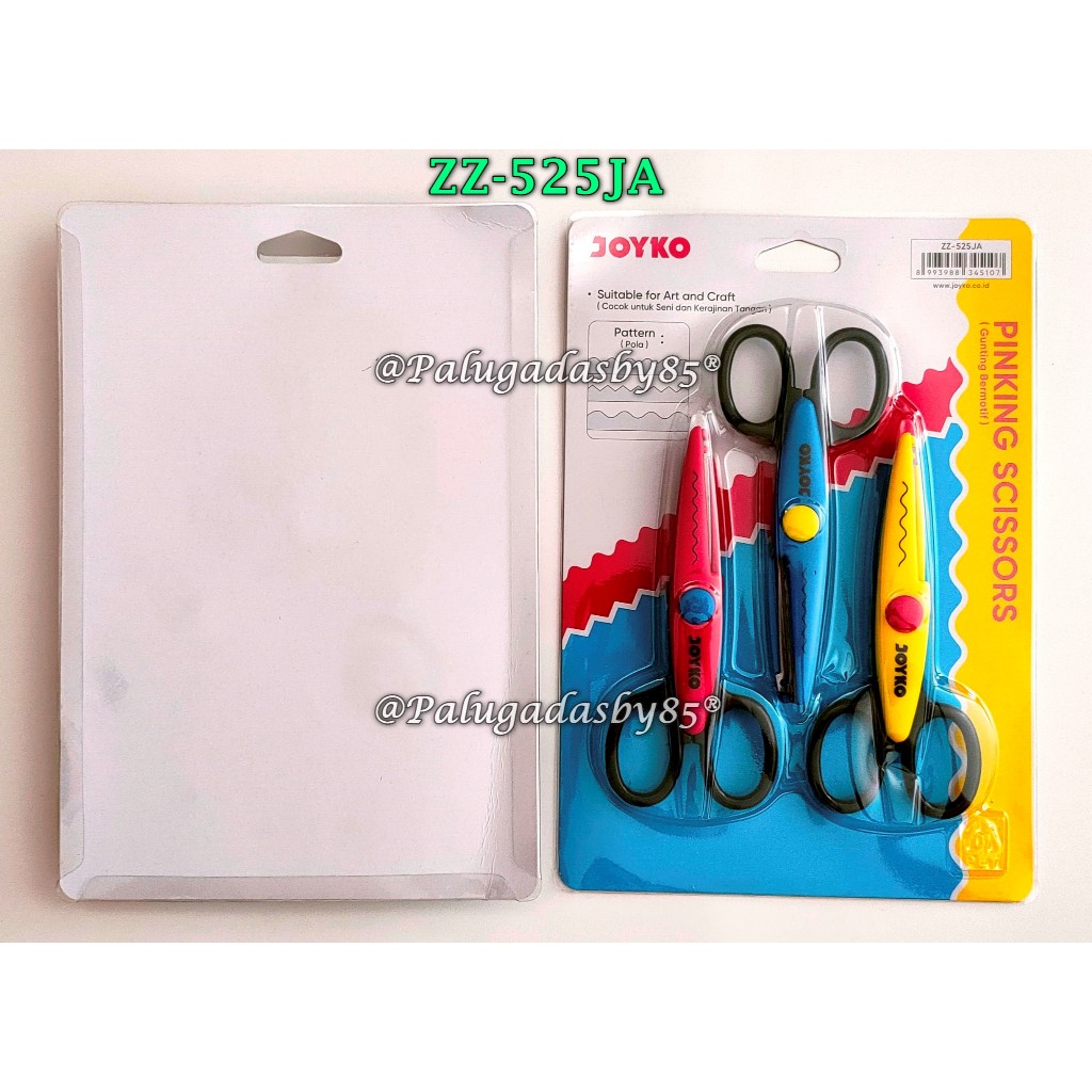 

(1 Set isi 3 Pcs) Gunting JOYKO ZZ-525JA / Gunting JOY-ART ZZ-525JA / Gunting Zigzag Joyko