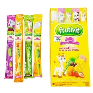 

FRUTIVIT JELLY STICK BER-VITAMIN / 1 BOX ISI 20 STICK