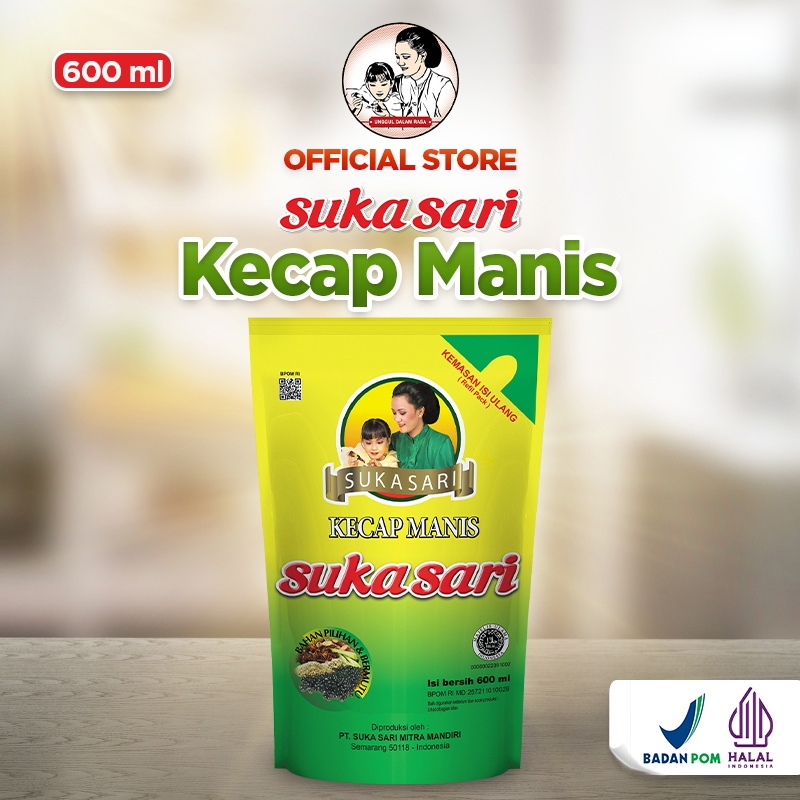 

KECAP MANIS SUKASARI POUCH 600 ML - KECAP REFILL SUKASARI 600 ML - SKMP600