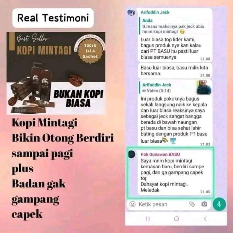 KOPI MINTAGI | KOPI KEJANTANAN | ORI BASU