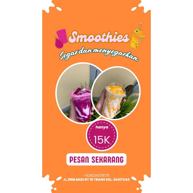

smoothies segar dan menyegarkan