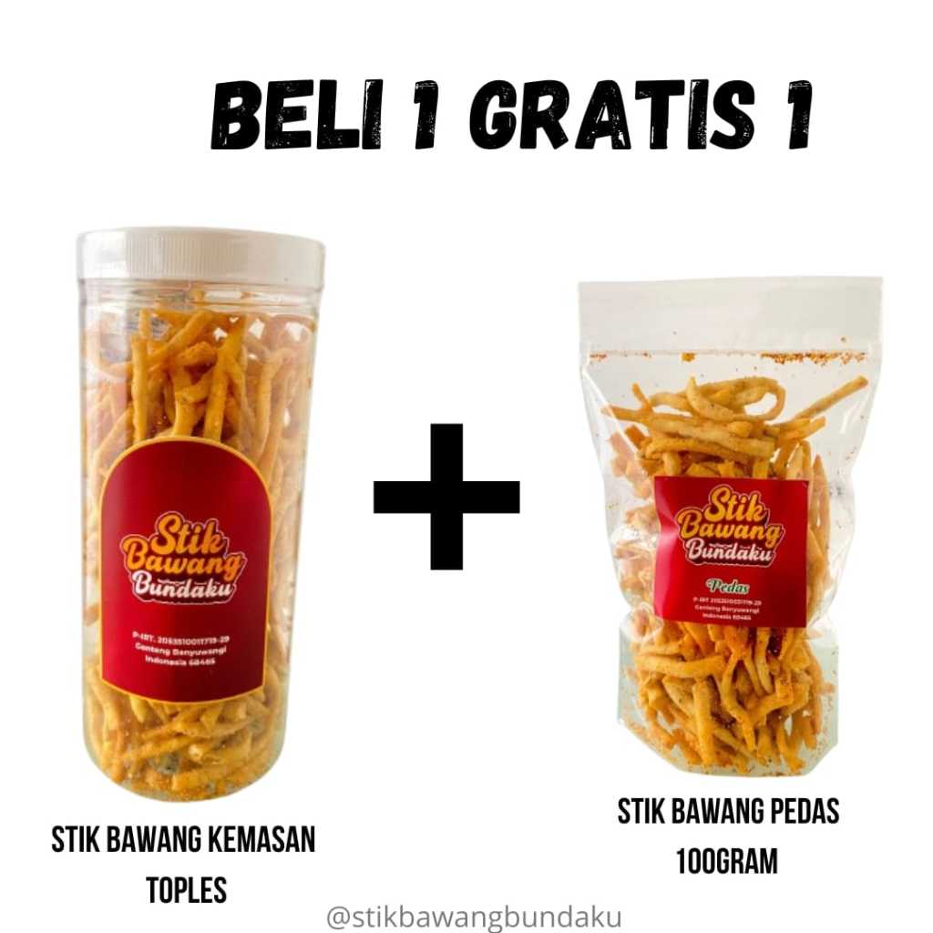 

Stik Bawang Bundaku Beli 1 Gratis 1 Stik Ladrang Pedas