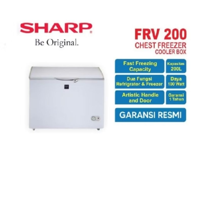 Chest Freezer Sharp Frv-200 / Chest Freezer 200 Liter