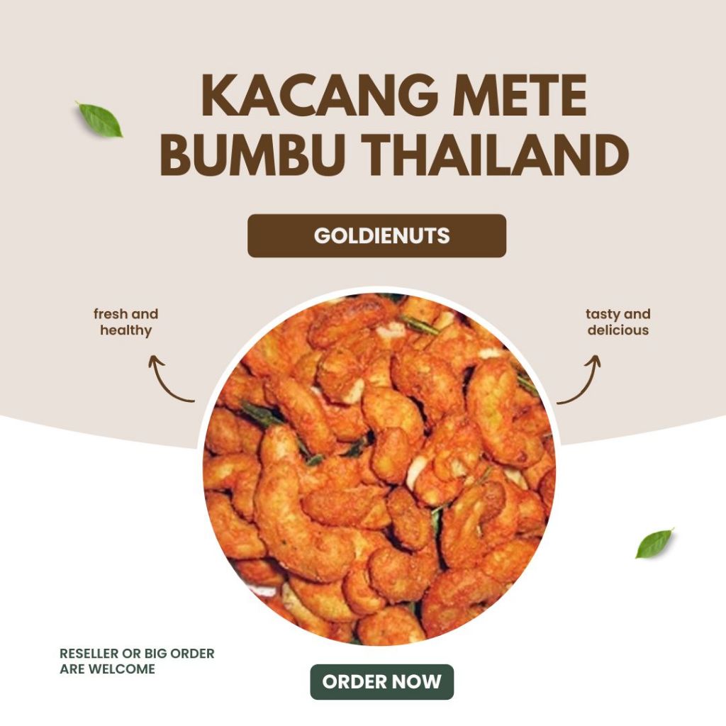 

Kacang Mede Thailand / Mete Daun Jeruk Pedas