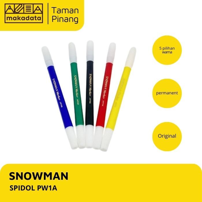 

SPIDOL SNOWMAN PW1A WARNA / SPIDOL KECIL WARNA (1 PCS)