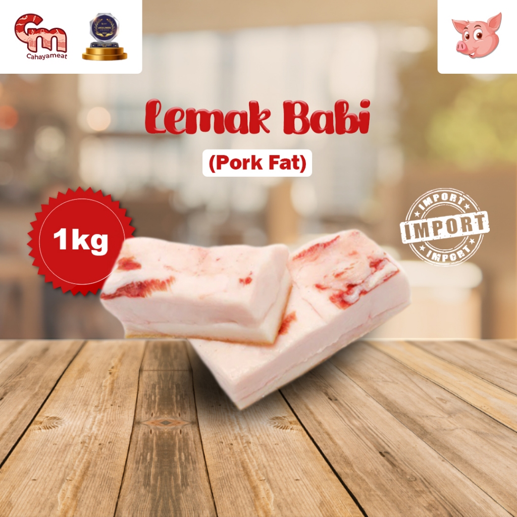 

Daging Babi Bagian Lemak Fresh Import Tanpa Kulit 1000gr