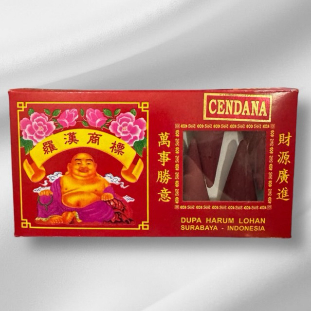 Dupa Kerucut Lohan Cendana - Isi 10pcs - Merah
