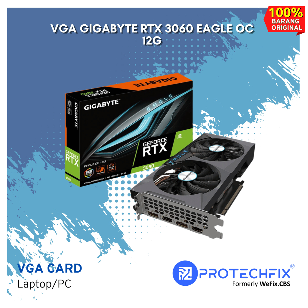 VGA GIGABYTE RTX 3060 EAGLE OC 12G
