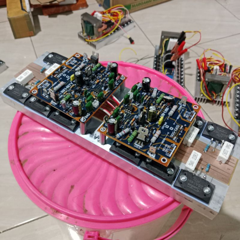 KIT POWER AMPLIFIER STEREO FINAL 6 SET TRANSISTOR SANKEN