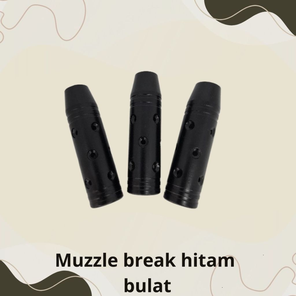 READY  Muzzle break bulat hitam