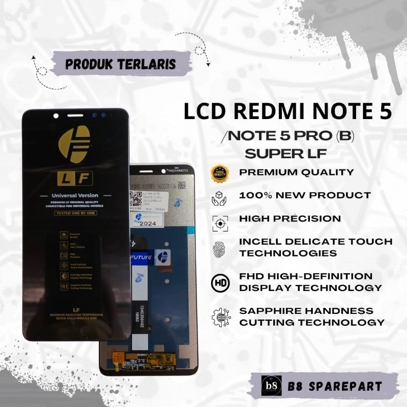 LCD TOUCHSCREEN REDMI NOTE 5 / REDMI NOTE 5 PRO UNIVERSAL