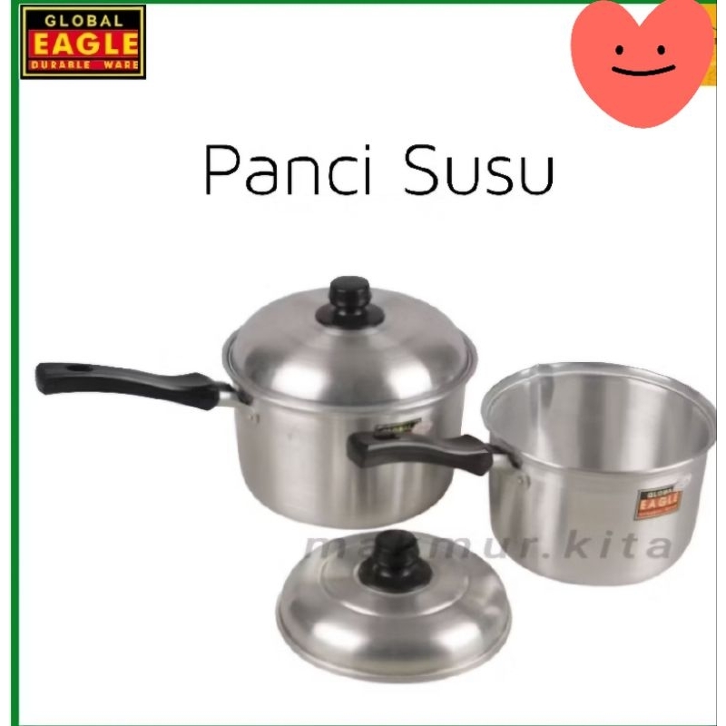 panci mie tutup - panci susu- panci gagang - panci aluminium