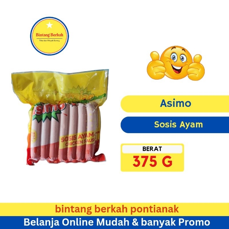 

Asimo Sosis Ayam Kombinasi 375 gram Chicken Sausage