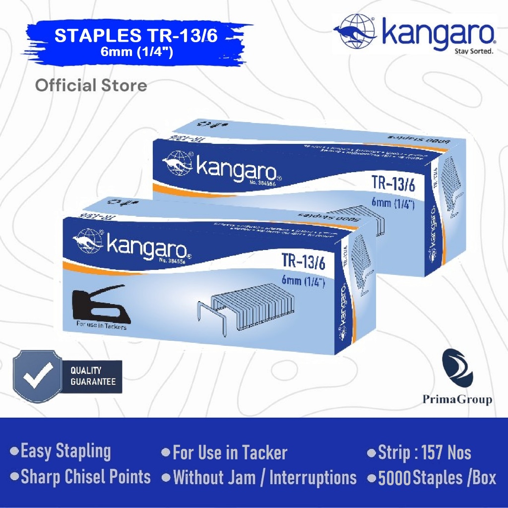 

Isi Staples Guntacker Tr-13/6 / Isi Hekter 6mm / Isi Stapler TR 13/6 (1/4") / Anak Stapler 1/4 inch