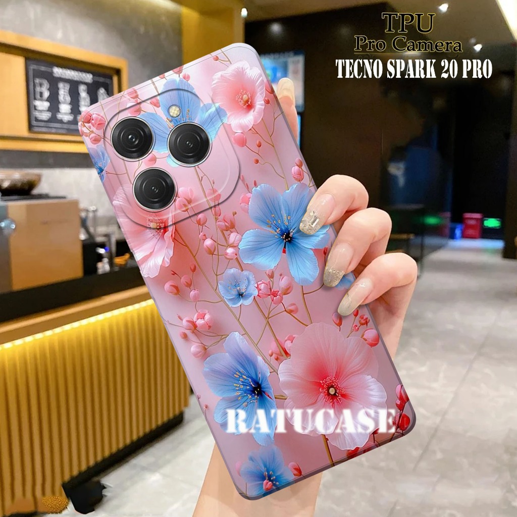 CASE TECNO SPARK 20 PRO SPARK 20 SPARK 20C - Softcase Pro Camera Tecno Spark 20 MOTIF  Case Pro Came