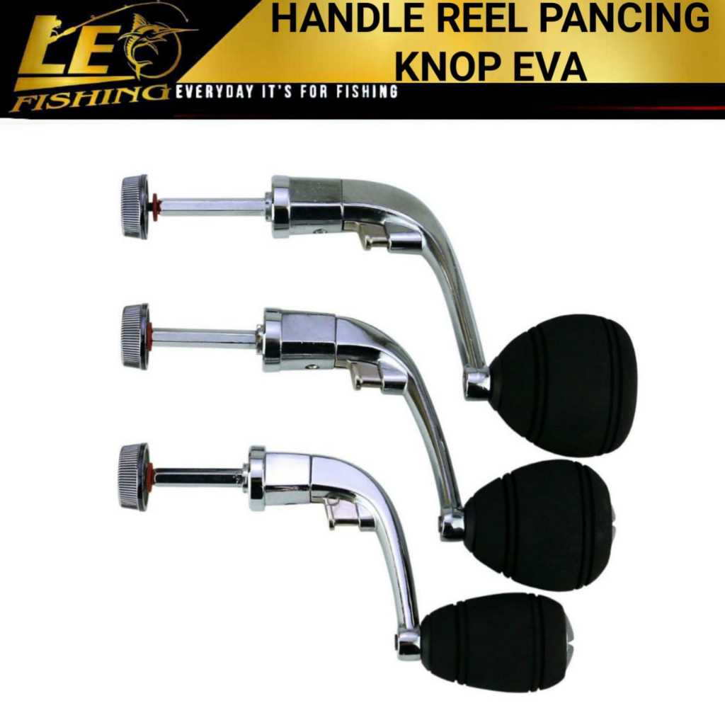 HANDLE REEL PANCING CNC ALUMUNIUM ALLOY BESI KNOP EVA (HDLEV) UKURAN 1000 2000 3000 4000 5000 6000 7