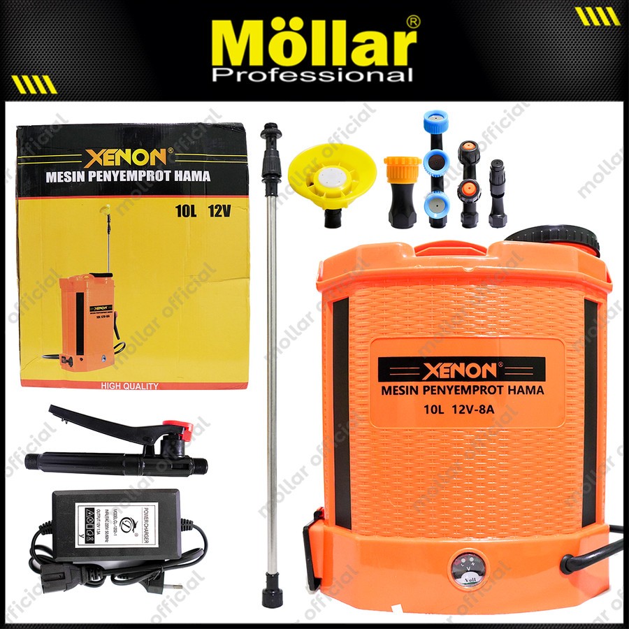 XENON Mesin Semprot Hama Elektrik 12V 10 Liter Sprayer Disinfektan Cas