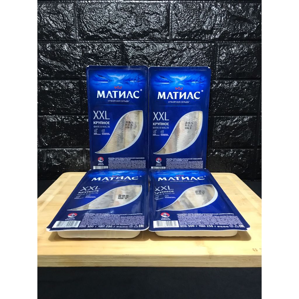 

Matias Ikan Haring Pilihan / Fillet Herring Atlantic xxl / Отборная Сельдь 300gr