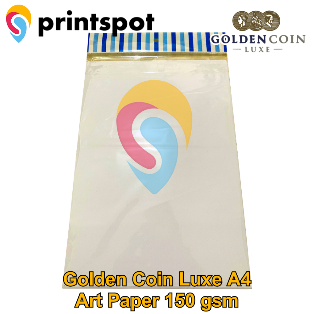 

Golden Coin Luxe Kertas Art Paper Carton 150 Gsm F4 Digital Print 20 Lembar -Repack