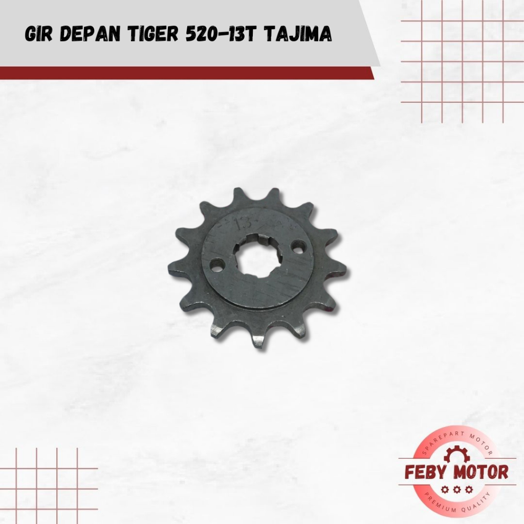 TAJIMA Gir Depan Tiger || Gear Gir Depan Tiger 520-13T