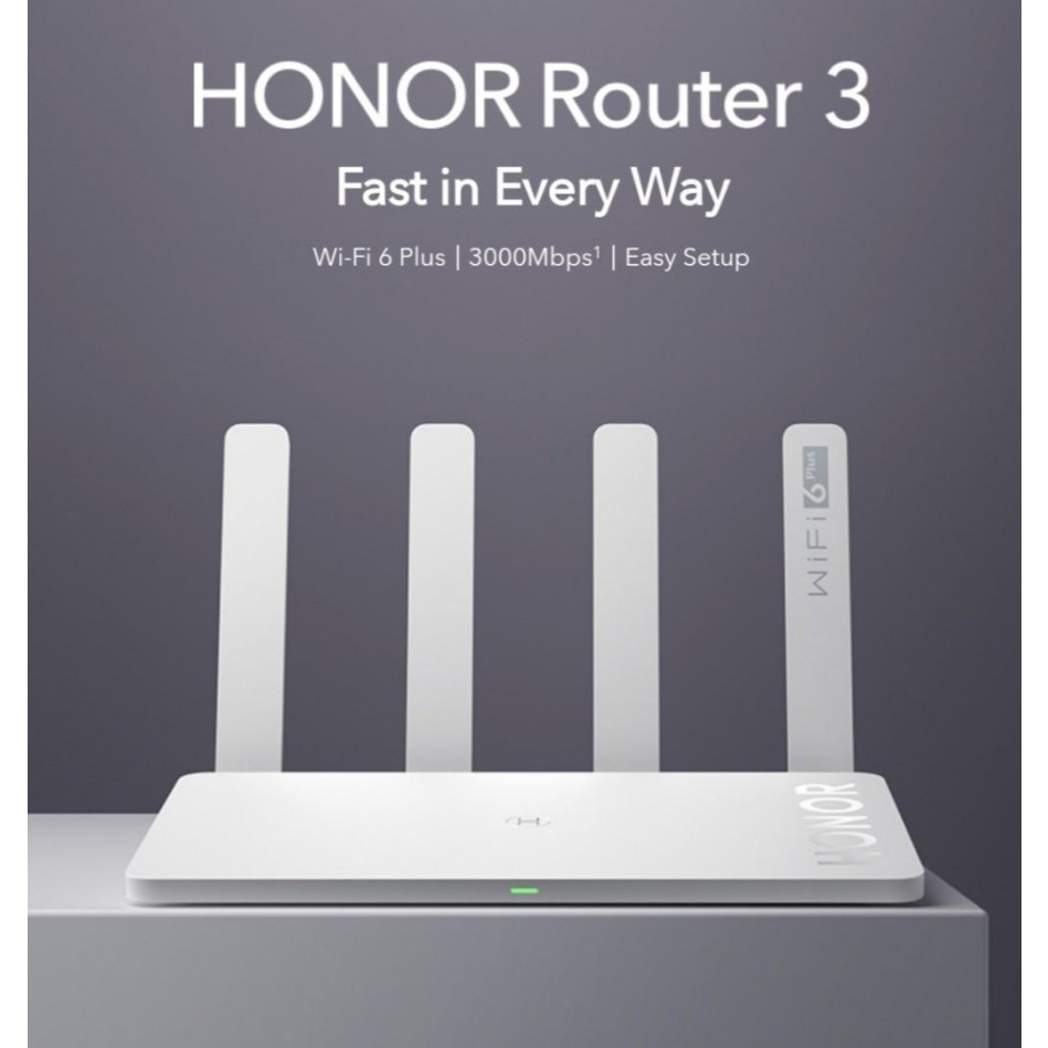 Wireless Router HUAWEI Honor Router 3 WiFi 6 Plus Dual Band 2.4GHz & 5GHz