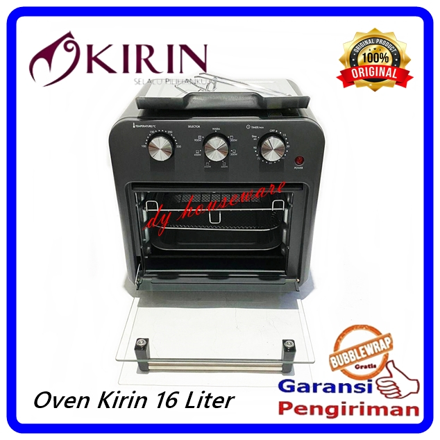 Oven Listrik Oven Panggang Watt Bisa Diatur 300 - 900 Watt 16 Liter Kirin KOO-162S