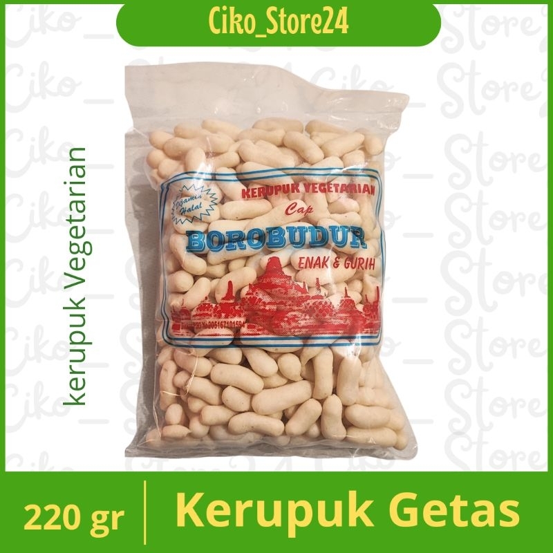 

kerupuk getas vegetarian / getas Borobudur