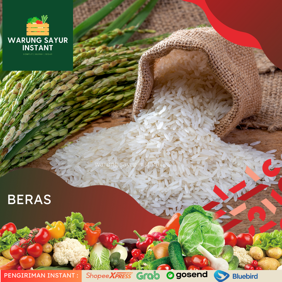 

Beras premium 1KG l Warung sayur instant