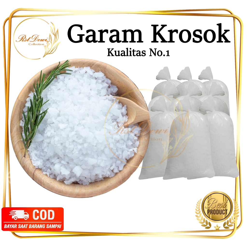 

GARAM KASAR / GARAM KROSOK / GARAM IKAN / NaCl / GARAM MURNI / GARAM KASAR / NATRIUM KLORIDA - 1 KG