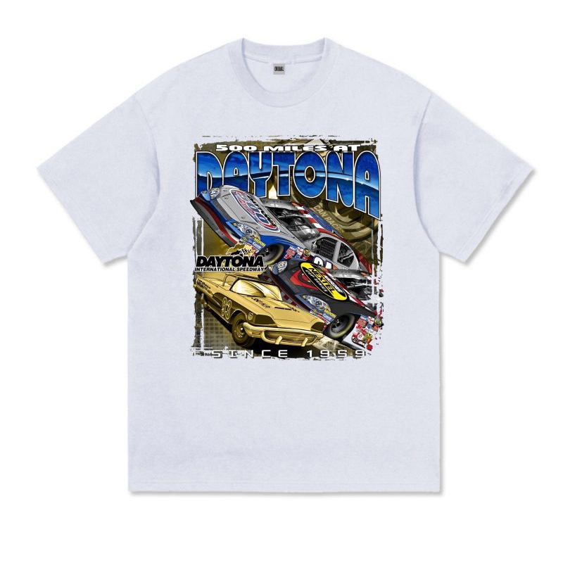 Nascar T-shirt Daytona Vintage - Kaos Oblong Nascar
