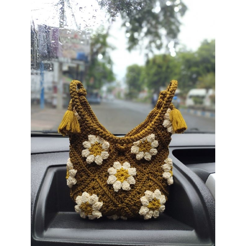 Daisy bag rajut