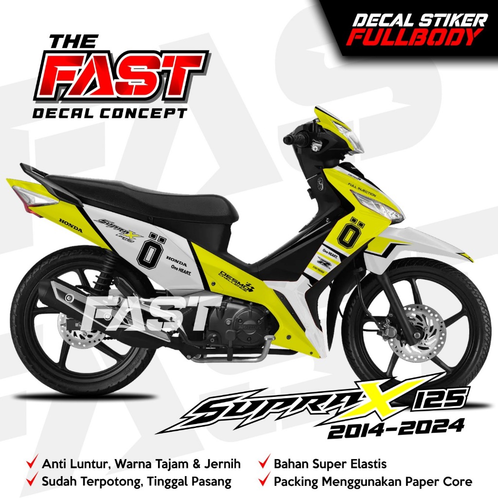 STICKER DECAL SUPRA X 125 2014-2024 FULL BODY MOTIF OHLINS