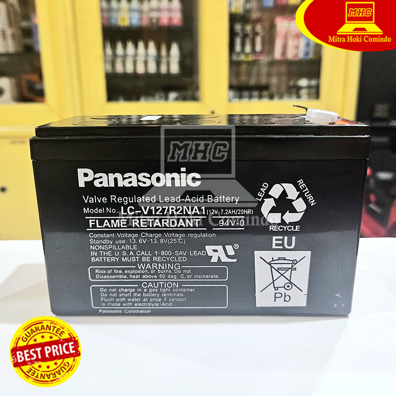 Batere UPS Baterai refill UPS Panasonic 12V 7.2ah 7ah Ori