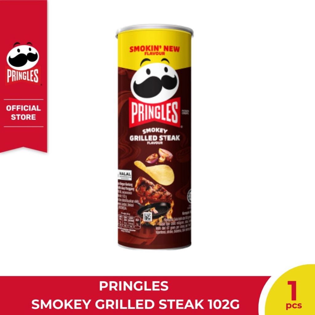 

[BUNDLE 3pcs] Pringles Smoked Grilled Steak 102 gr