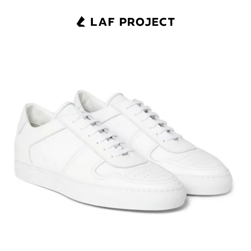 Sepatu Sneakers Pria Putih Polos Hitam White Black AIR ADAMS LAF Project