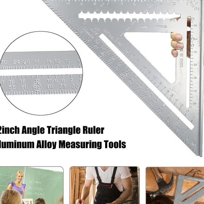 

Super Speed Square 12 inch penggaris woodworking Siku Tukang segita