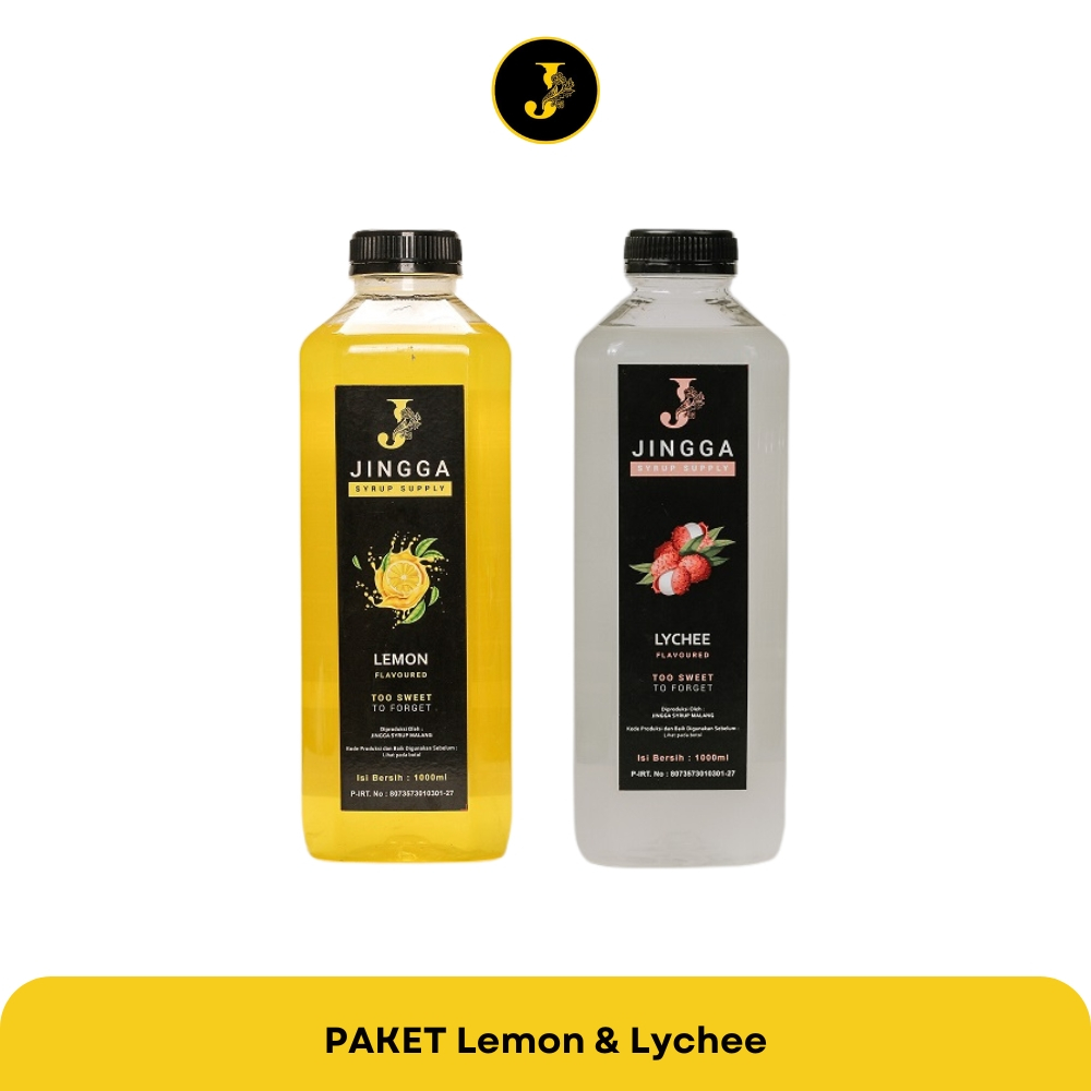 

JINGGA SYRUP - Paket Lemon & Lychee