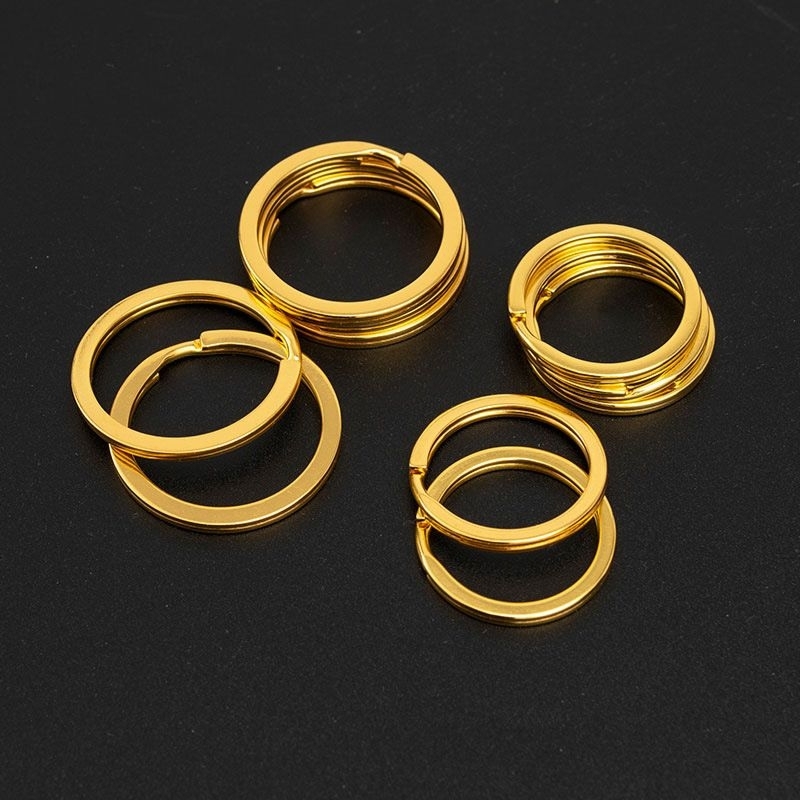 RING GOLD/RING GANTUNGAN KUNCI/RING GEPENG PREMIUM NIKEL IMPOR