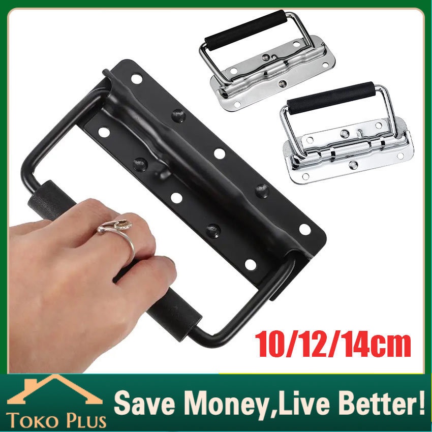 Handle Tempel Box Untuk Aksess Hardcase  Handle Hardcase Box Besi Tempel Hitam Silver Handle Tempel 