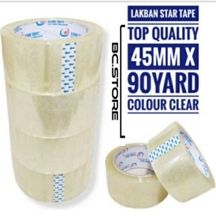 

Bonuskan LAKBAN 1 DUS CLEAR BENING PUTIH BENING COKLAT LENGKET STAR TAPE 9 YARD X 45MM 2INCH lakban isolasi selotip tapeperekat pengikatpelengket lakban lakbanopp lakban perlengkapankantor