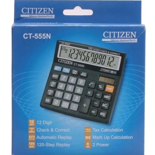 

Khusus KALKULATOR DESKTOP CITIZEN CT555N CALCULATOR 12 DIT CEK ULANG SI
