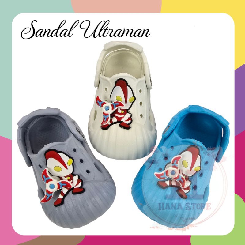 Sandal Ceqiu Ultraman EH 31E Slop Spinner Baim Bakpao Spinner Ultramen Ginga Hero Sepatu Sendal Bayi