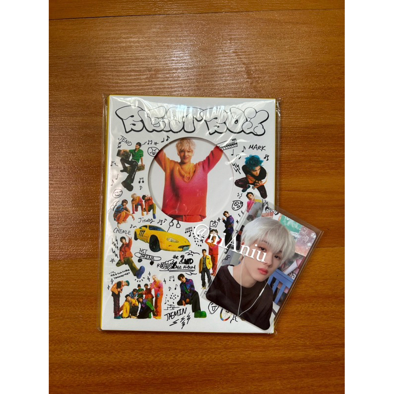 (SIAP KIRIM) NCT DREAM BEATBOX POSTCARD BOOK JISUNG FULLSET JISUNG EARPHONE