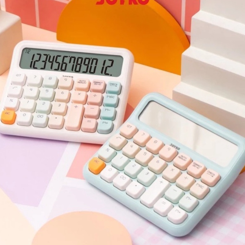 

KP8 Kalkulator Rainbow JOYKO CC63ACO Calculator Pastel 12 Dit Tombol Fancy Korea