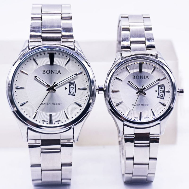 PROMO Jam Tangan Couple Rantai Stainless  /  Jam Tangan Wanita Elegan