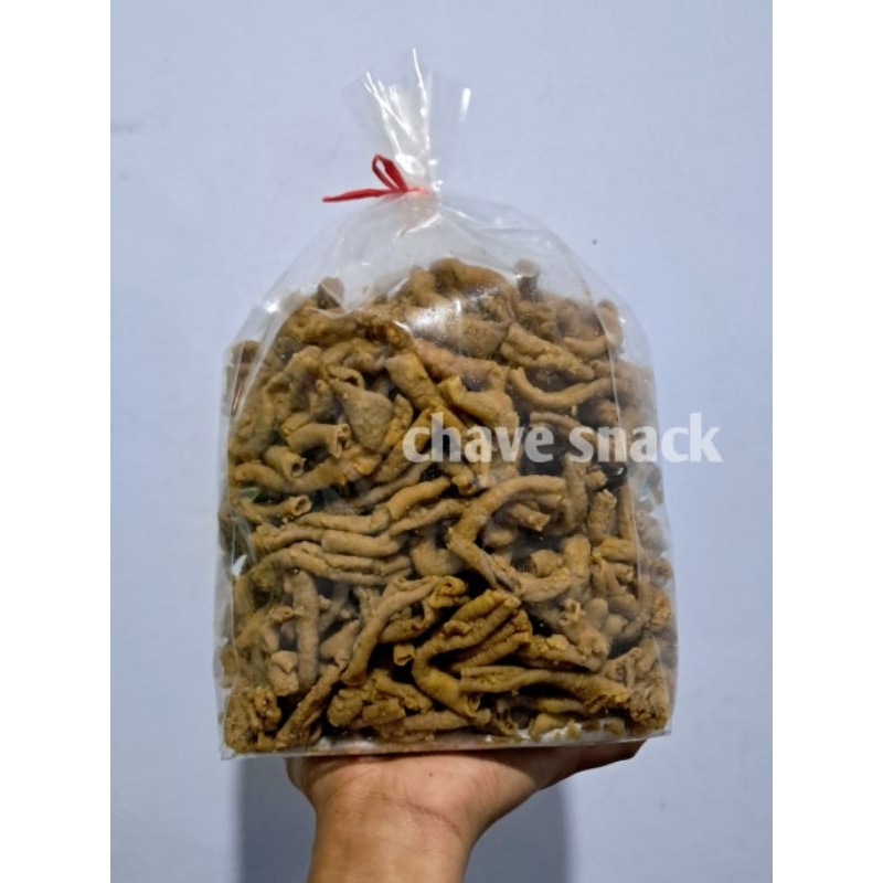 

keripik usus ayam premium 1kg enak renyah gurih/usus krispi 500gr/250