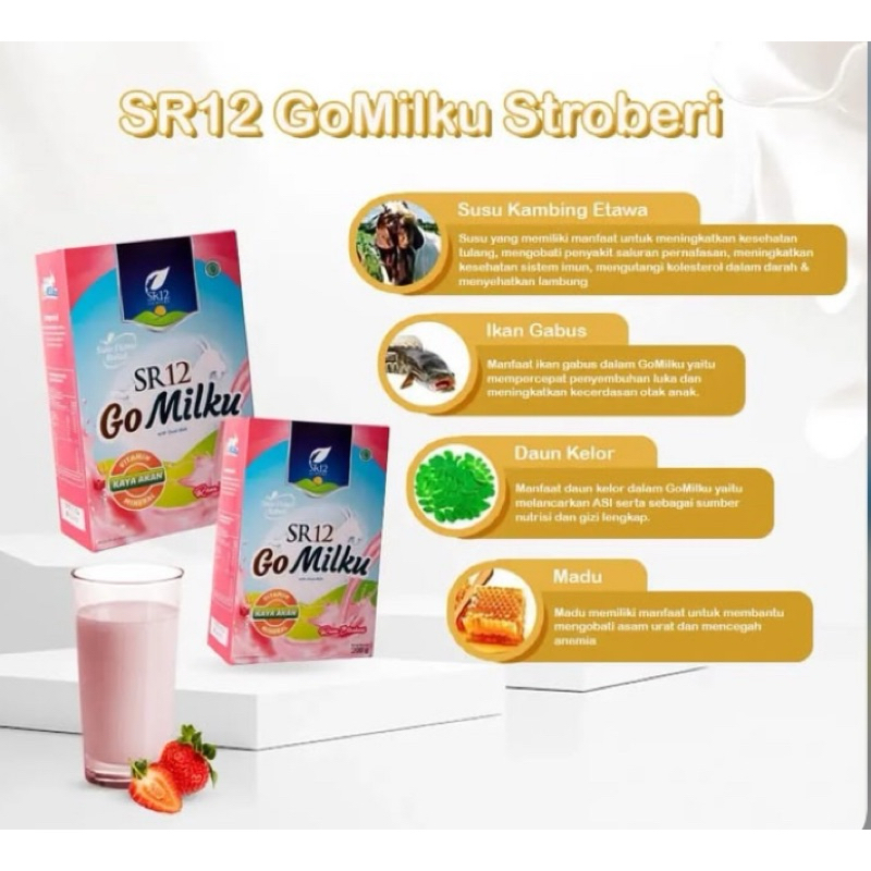 

GOMILKU SUSU KAMBING STRAWBERY 600gr