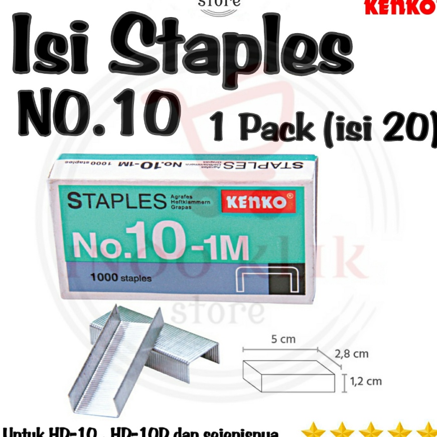 

Gila Isi Staples Kenko No 1 Isi Stapler Hecter No 1 Refill Stapler No1