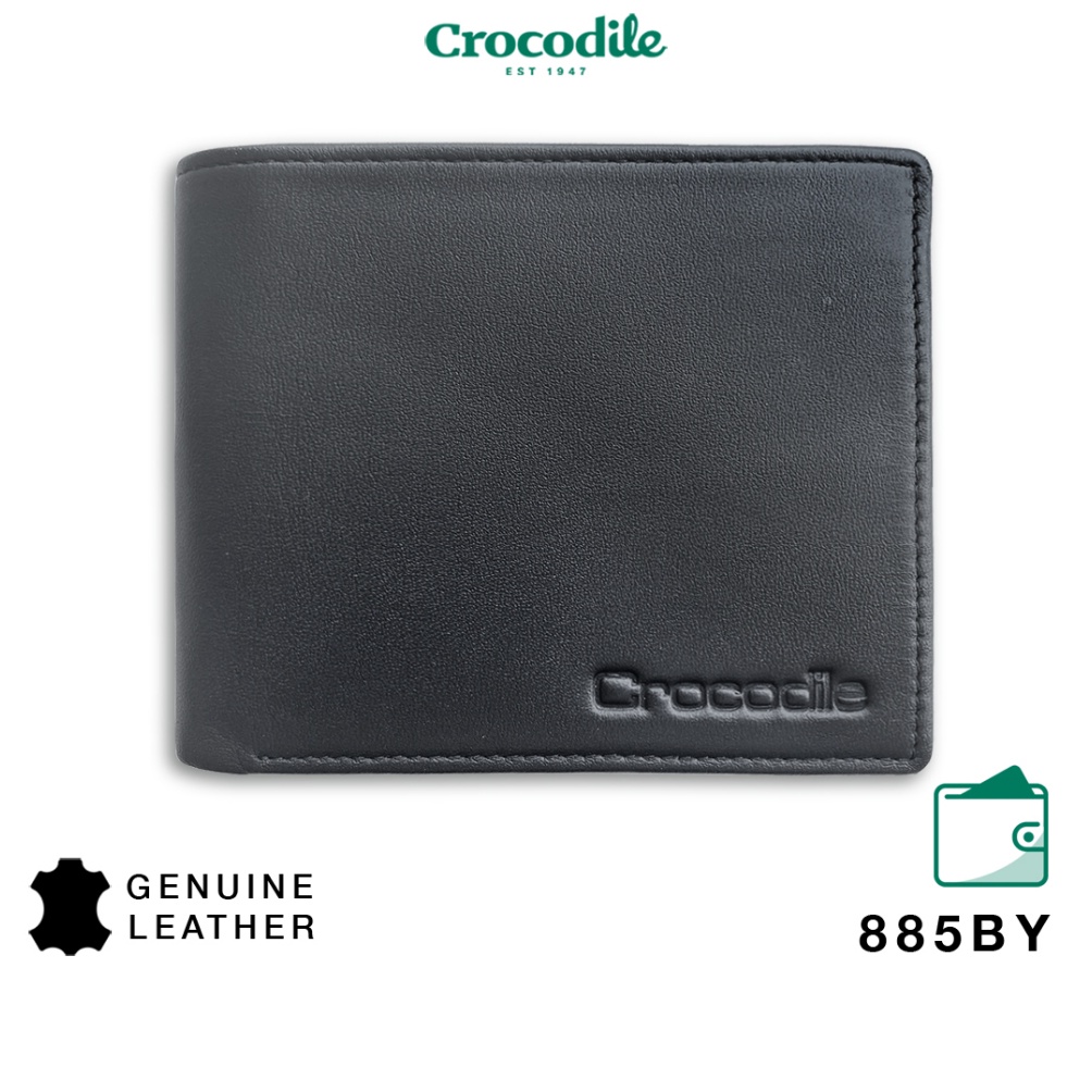Crocodile 885BY Dompet Pria Men Wallet Leather Kulit Original  Hitam l JB3